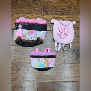 Bundle of kids bags Disney Princess handmade bags